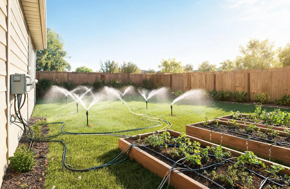 Complete Rain Bird irrigation layout